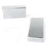 Ímã Neodímio 40x20x10 Mm N42 5 Unidades