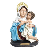 Imagem Busto Nossa Senhora Mãe Rainha Resina Nacional 18 Cm