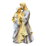 Imagem Da Sagrada Família 20cm Resina Religioso Lindo