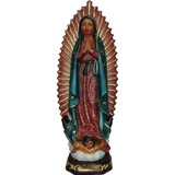 Imagem De Nossa Senhora Guadalupe 42,5cm Em Resina Grande Cor Colorido