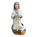Imagem De Santa Bernadette 17cm Resina 