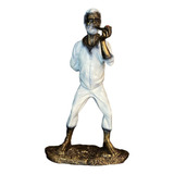 Imagem Exclusiva Preto Velho - Decoração Resina Cor Branco