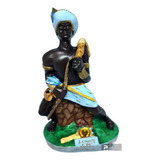 Imagem Logunedé - 22cm - Deus Africano - Roupa Azul 