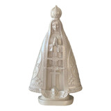 Imagem Nossa Senhora Aparecida 30 Cm Manto Branco Perola