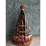 Imagem Nossa Senhora Aparecida 70cm Resina Linda Peça 