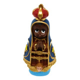 Imagem Nossa Senhora Aparecida Criança Baby 8cm Resina Cor Azul