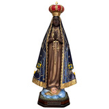 Imagem Nossa Senhora Aparecida Manto 40 Cm Resina