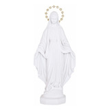 Imagem Nossa Senhora Das Graças 32cm Pó Mármore C/ Auréola