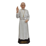 Imagem Papa Francisco 30cm Em Resina