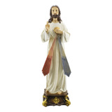 Imagem Religiosa Sagrado Coração De Jesus Em Resina 60 Cm Cor Colorido