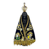 Imagem Resina Réplica Nossa Senhora Aparecida Manto Coroa 21