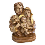 Imagem Sagrada Família Busto 25cm Decoração