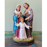 Imagem Sagrada Família Italiana 20cm Resina