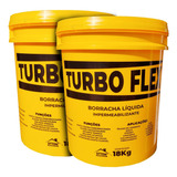 Impermeabilizante Borracha Liquida Turbo Flex Kit 2 De 3,6kg