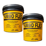Impermeabilizante Borracha Liquida Turbo Flex Kit 2 De 3,6kg
