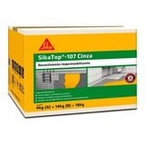 Impermeabilizante Sika Top 107 Caixa 18kg Cinza Azulado