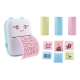 Impressora Gatinho + 3 Rolos Etiqueta Adesiva Colorida