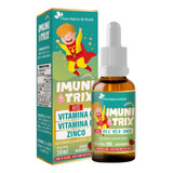 Imunitrix (vitamina C, Vitamina D, Zinco) 30ml Sabor Morango