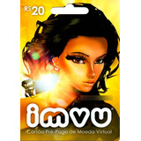 Imvu Brasil R$ 20 Egift Cash - Cartão Pré-pago - Imediato