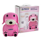 Inalador Nebulizador G-tech Infantil Nebdog Cachorro Rosa