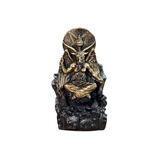 Incensário Cascata Baphomet 18cm Resina - Esotéricos