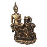Incensário Cascata Buda Hindu Da Paz + 2 Incenso Cone Brinde
