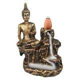 Incensario Cascata Buda Hindu Da Paz Porta Incenso 3 Cores