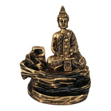 Incensário Cascata Buda Pedra +2 Incenso