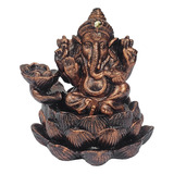 Incensário Cascata Deus Ganesha Queimador + 5 Incensos Cone