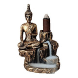Incensario Cascata Pedra Zen Buda Hindu Da Paz + 2 Incenso