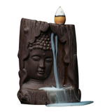 Incensário Fluído Buda +20 Incensos Backflow