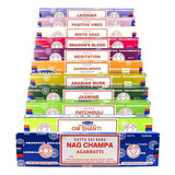 Incenso Nag Champa Satya Aromas Mistos 12un.+ 50g Palo Santo