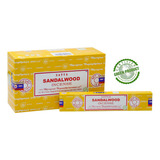 Incenso Nag Champa Satya Massala Aromas Diversos 12 Unidades Fragrância Sândalo