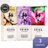 Incenso Sândalo, Lótus E Lavanda Bastonete Seika Kôbo Senkô Fragrância Sândalo, Lótus, Lavanda