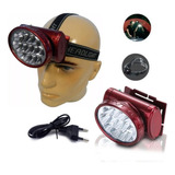 Incrivel Lanterna De Cabeça 13 Led Muito Forte Recarregavel