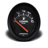 Indicador Nível Combustível 52mm Preto Jeep Cronomac