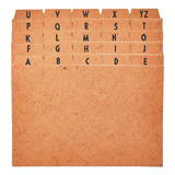 Indice Para Fichario Ficha Pautada A-z 6x9 Cartao