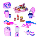 Infantil Kit Menina Mercadinho Air Fryer Comidinhas 35pç