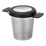 Infusor De Chá Inox C/ Alça Silicone Peneira Filtro Coador