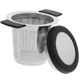 Infusor De Chá Inox Tipo Cesta Com Alça Em Silicone