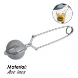 Infusor De Inox Para Chá Forma De Bola Asa44 Mimo Style Cor Prateado