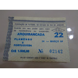 Ingresso Antigo Maracanã Flamengo Portuguesa Arquibancada