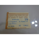 Ingresso Antigo Maracanã Flamengo X América Geral 1983