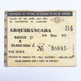 Ingresso Flamengo X Bangu - Camp Carioca 04/12/1985