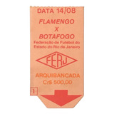 Ingresso Flamengo X Botafogo - Camp. Carioca 14/08/1982