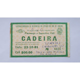Ingresso Futebol Flamengo 3x0 Dep Cali Libertadores 1981