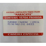 Ingresso Rio São Paulo Fluminense X Palmeiras - Maracanã