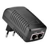 Injetor Poe Fonte Intelbras Ubiquit Cisco Alcatel 48v 0.5a