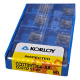 Inserto Videa Pastilha Ccgt09t304-ak Korloy + Brinde