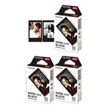Instax Mini Instant Film 30 Photos Borda Preta Fujifilm